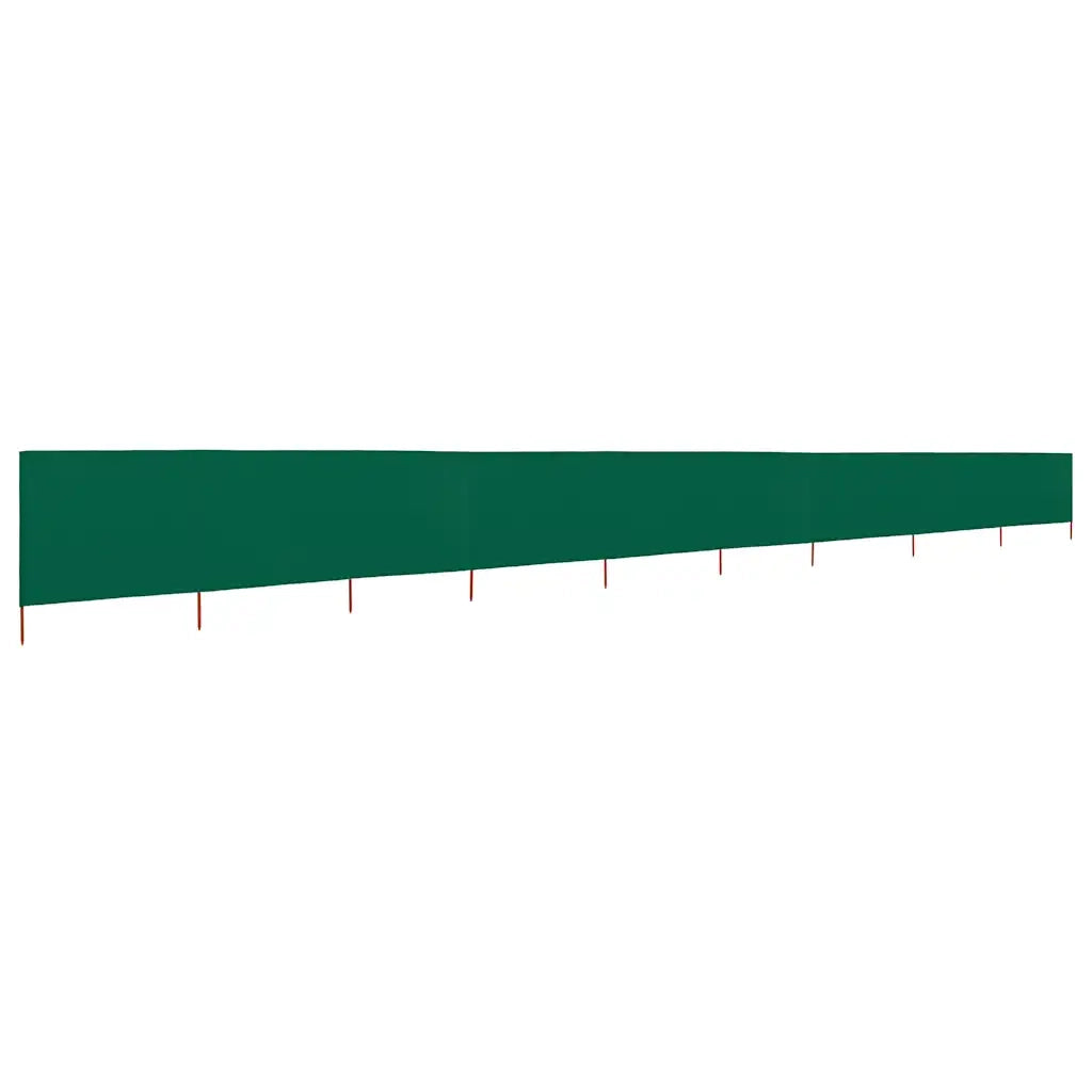 Paravento a 9 Pannelli in Tessuto 1200x160 cm Verde CFW8117495