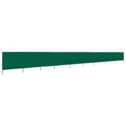 Paravento a 9 Pannelli in Tessuto 1200x160 cm Verde CFW8117495