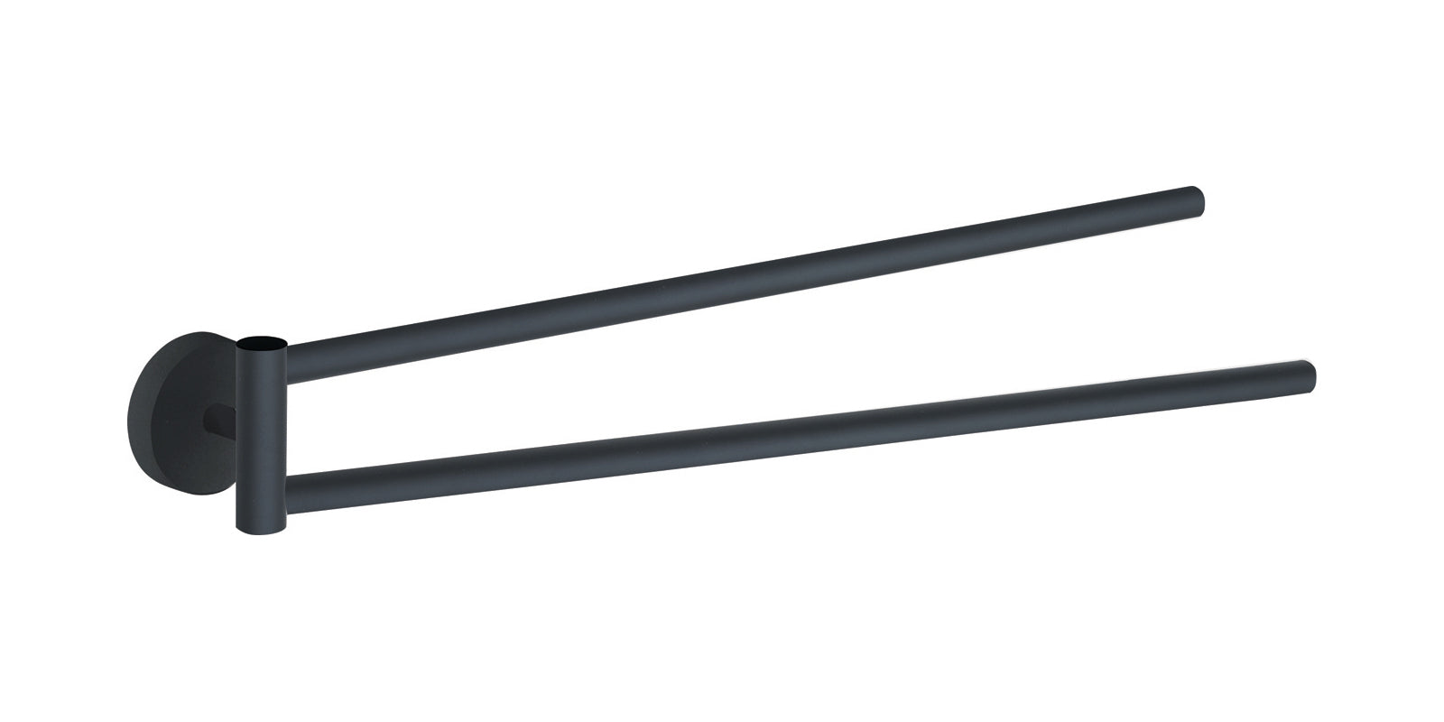 Portasalviette a snodo da muro in acciaio inox e Cromall 2323 Gedy serie EROS Nero Matt