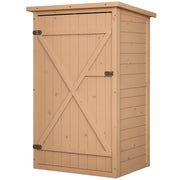 Armadio da giardino in legno per esterno con 2 ripiani ¨C zephmum ¨C 75x56x115cm