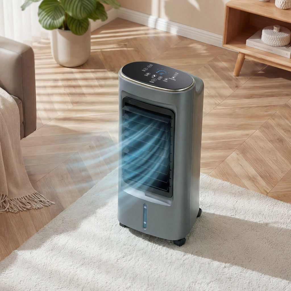 Climatizzatore portatile 4 in 1 umidificatore purificatore ventilatore ¨C zephmum ¨C grigio