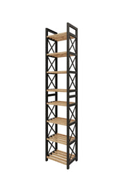 Scaffale multifunzionale "Mini" in legno 23 x 18 x 128 cm - Nero