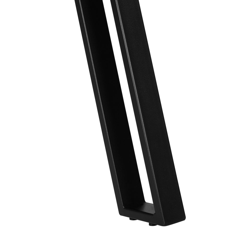 Tavolo da pranzo in legno chiaro 180 x 85 cm con gambe in metallo Nero da cucina