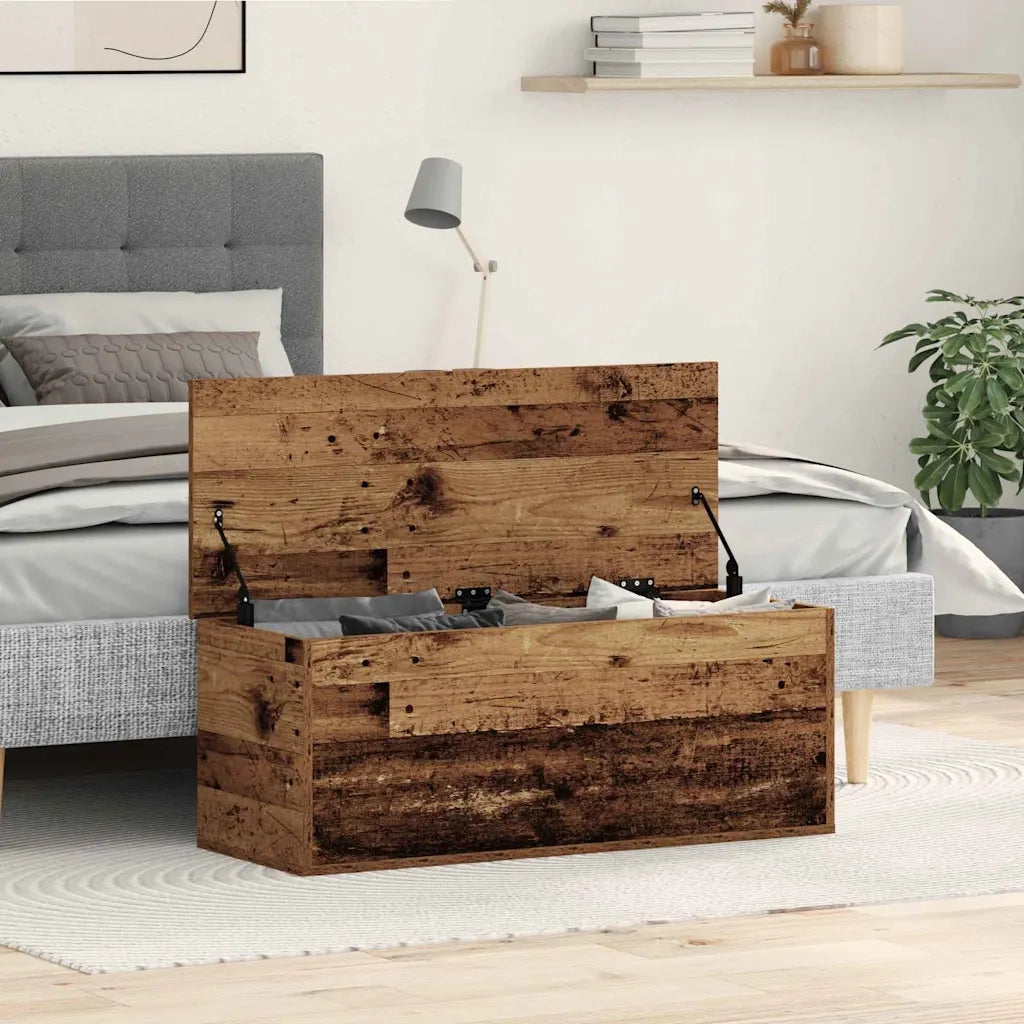 Scatola di Stoccaggio Legno vecchio 90 x 35 x 35 cm 868711