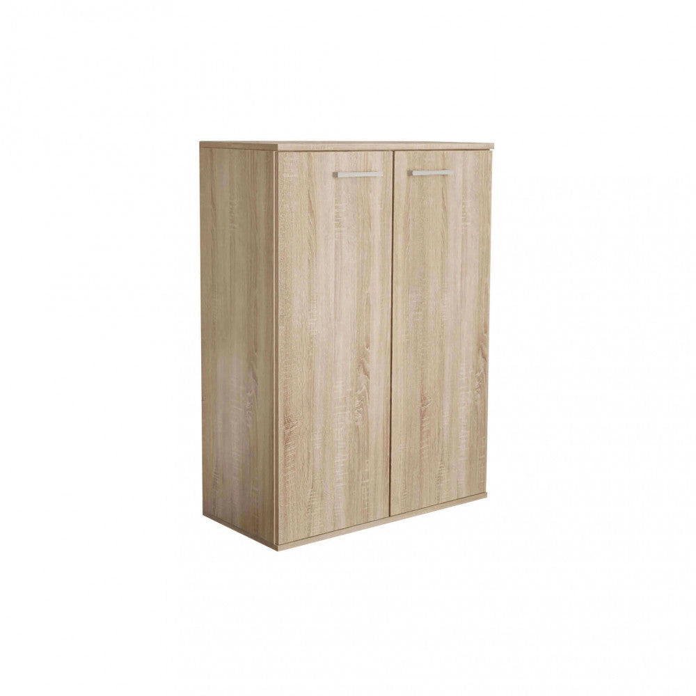 Mobiletto 2 Ante River 71x36x83 h cm in Truciolare bilaminato Quercia Chiaro