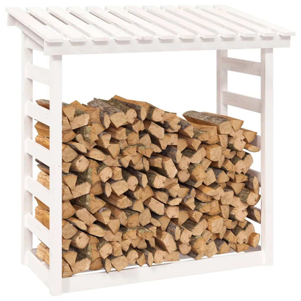 Portalegna portalegna organizer portaoggetti 108 x 64,5 x 110 cm legno di pino bianco 02_0045104