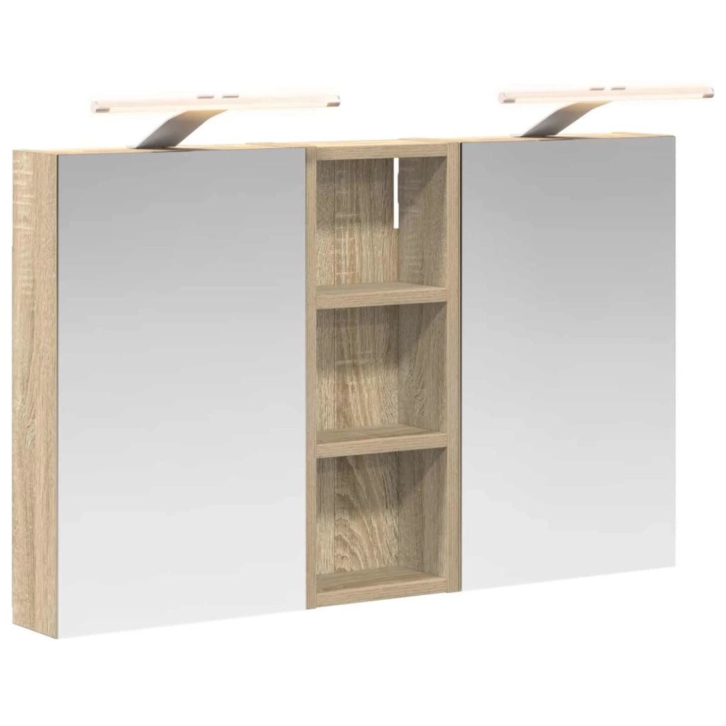 Set di Armadi da Bagno | Armadio da bagno con lo scaffale 3 pz 80 x 10,5 x 50 cm
