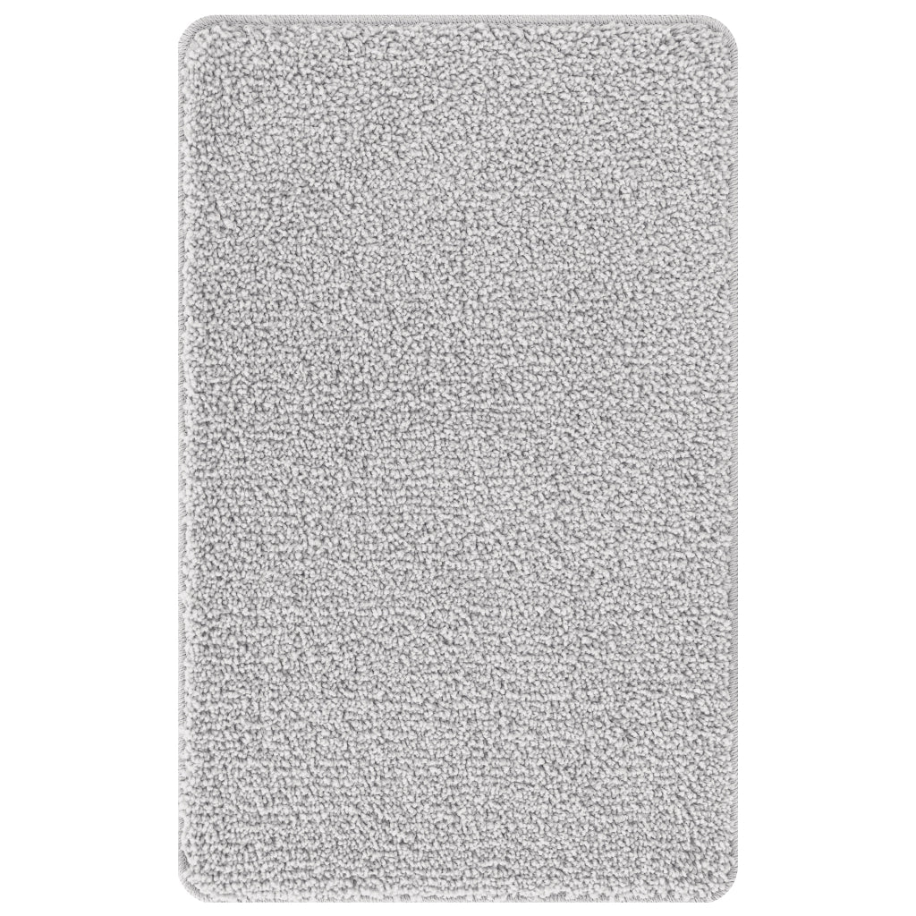 Set di tappetini da bagno 3 pezzi grigi in polipropilene antiscivolo