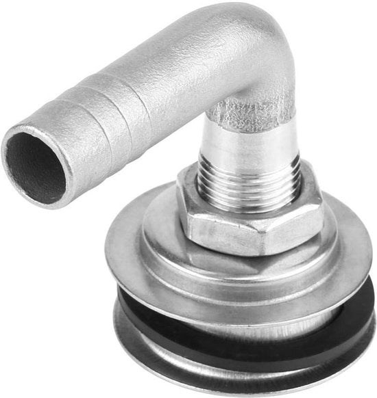 Ventilazione del Carburante del Serbatoio - Universale - Montaggio Flush in Acciaio Inossidabile - 90° - Per Serbatoio a Gas - Adatto per 5/8" Tubo