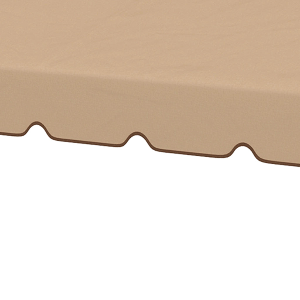 Tetto di ricambio per gazebo 3x3 m ¨C zephmum ¨C caqui con doppio tetto e 8 fori di drenaggio