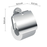 Portarotolo coperto da muro in acciaio inox e Cromall 2325 Gedy serie EROS Cromato