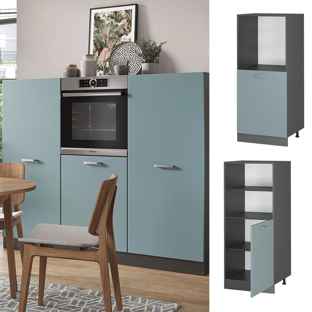 Vicco Mobile per forno da incasso Grigio-blu 60 cm
