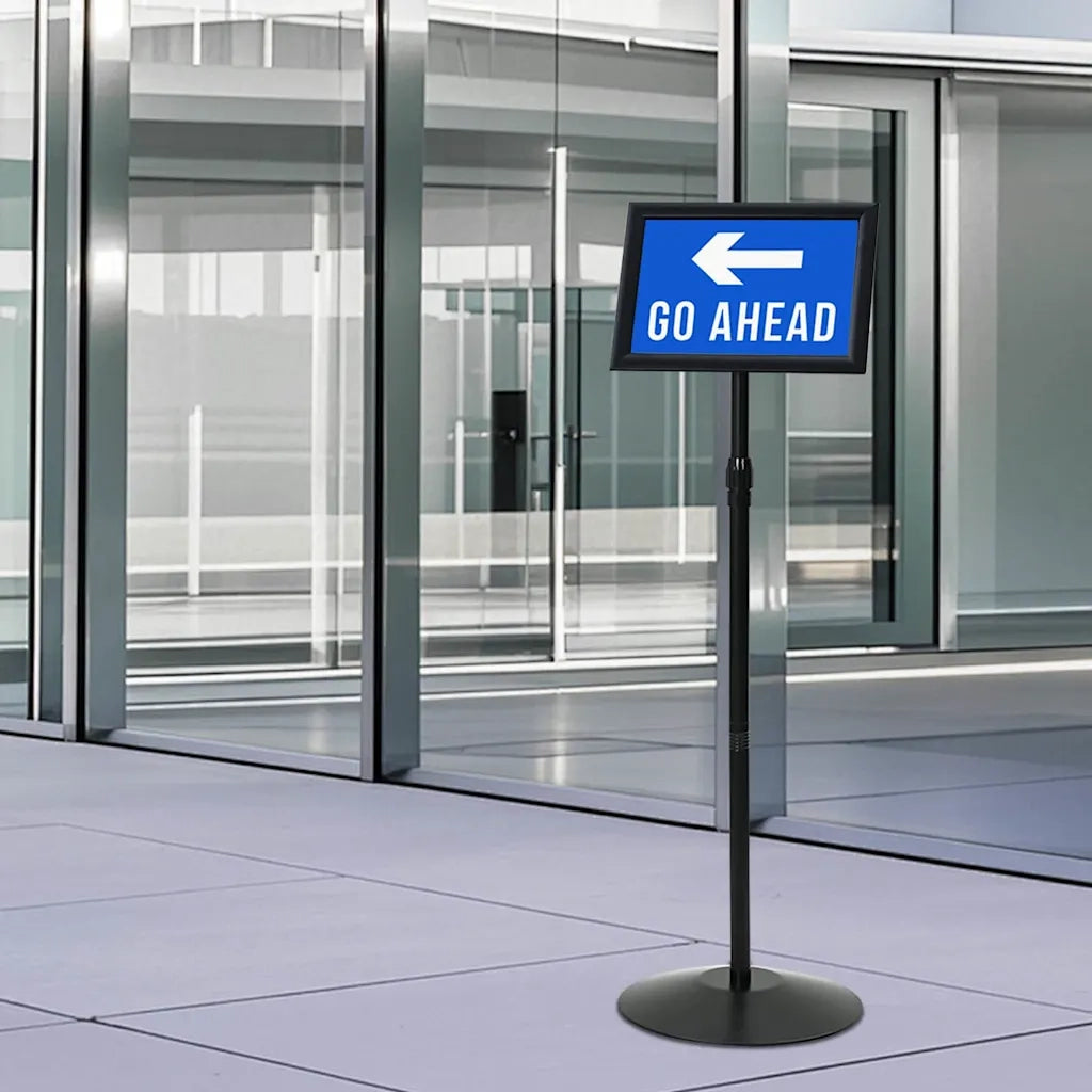 Supporto Poster a Piedistallo Argento a4 PVC e Acciaio CFW5986030