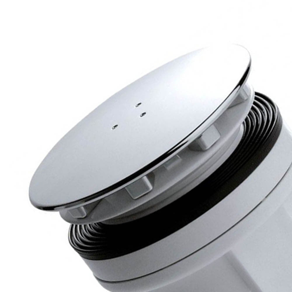 Piletta per doccia con piastra cromata 90