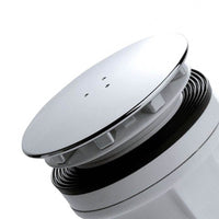 Piletta per doccia con piastra cromata 90