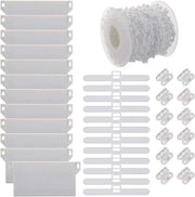 Set di riparazione blindi verticali 37 pezzi - Accessori di ricambio - 10m di catena - Hangers 89mm - Plastica - Per blindi verticali