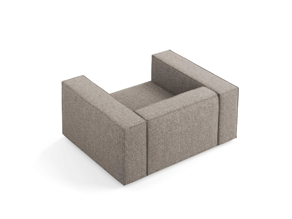 Cosmopolitan Design - Poltrona "Arendal" in ciniglia grigio 