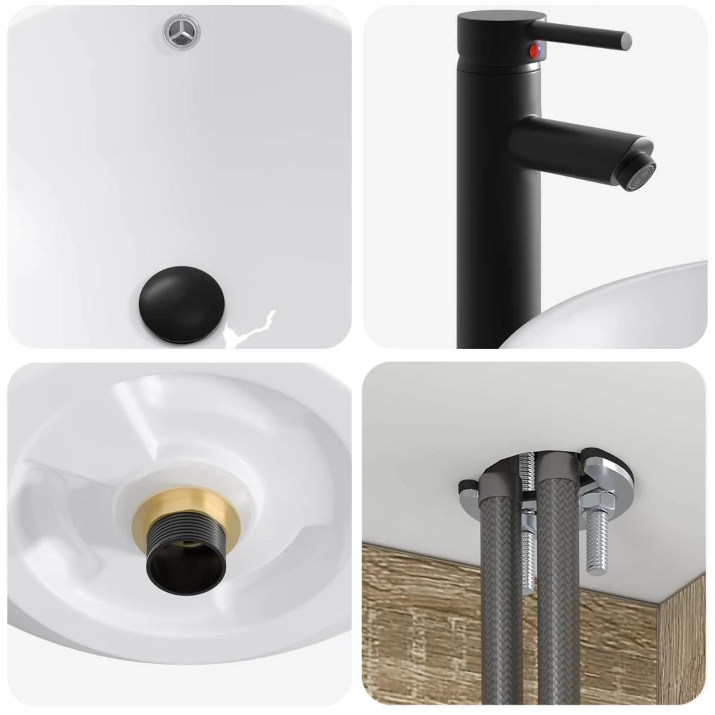 Set di mobili per il bagno 2 pz Rovere Sonoma 3406135