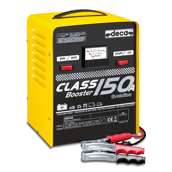 CARICABATTERIE AVVIATORE AUTO MOTO CARRELLATO CLASS BOOSTER 150A DECA 340600