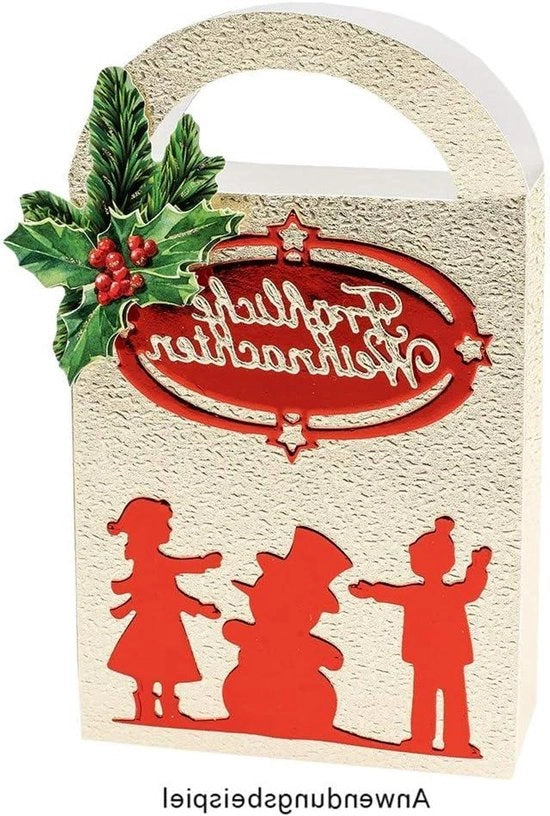 Sjabloon per bambini invernali & Buon Natale - Diversi formati adatti per le macchine per stampe comuni | Scheda per la creazione di biglietti augurali per la carta da lettera | Natale advento biglietti natalizi