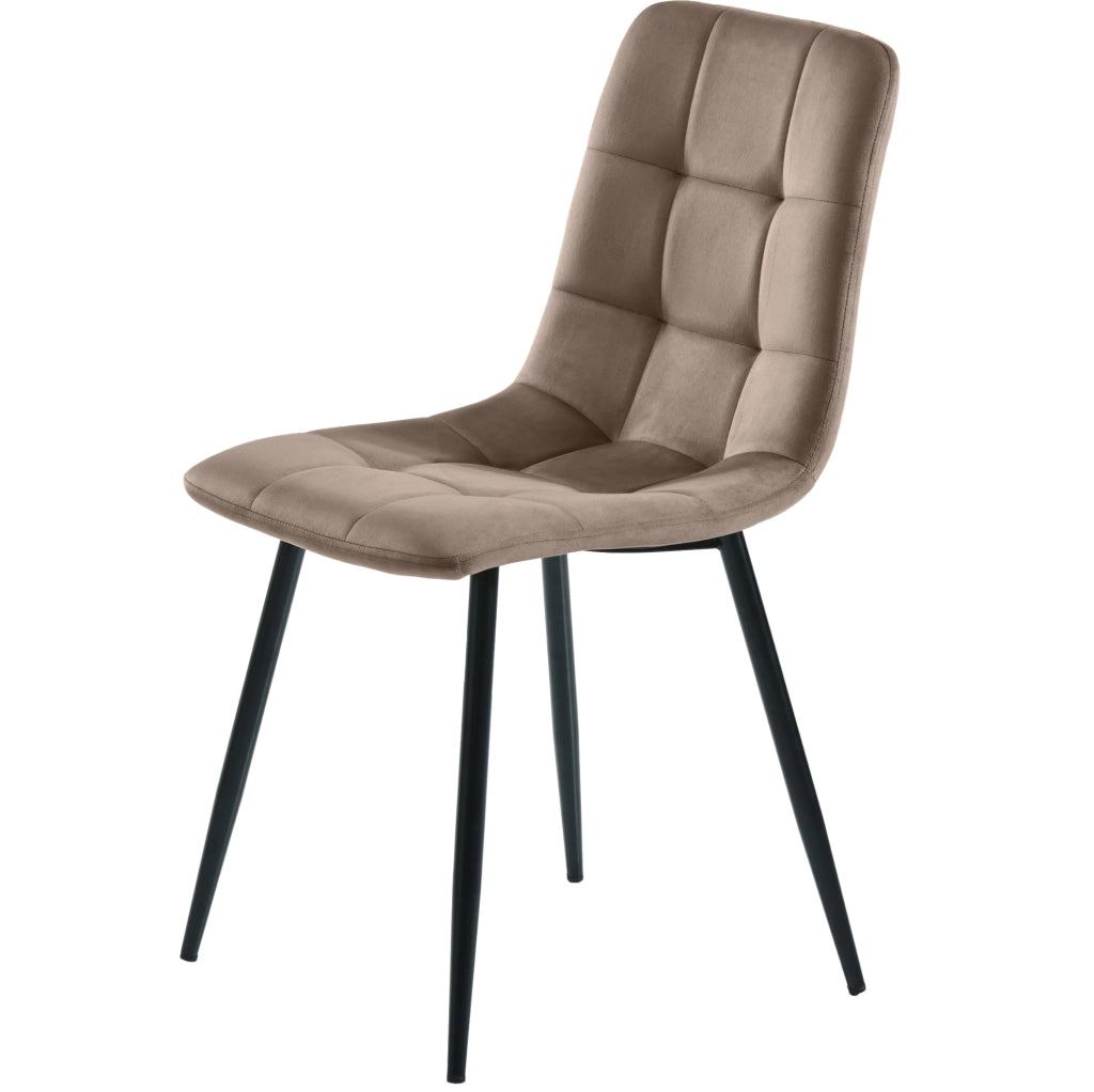 Set tavolo da pranzo con 4 sedie 117x68x75 cm in MDF marrone