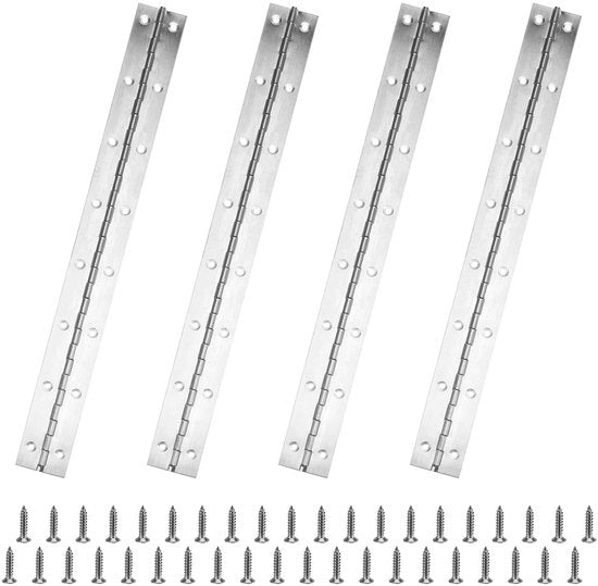 Scharniere per Porte/Cassetti in Acciaio Inossidabile - 38 cm - Piattaforma di Riparazione - Scharniere Lisciabili - Duraturo e Regolabili
