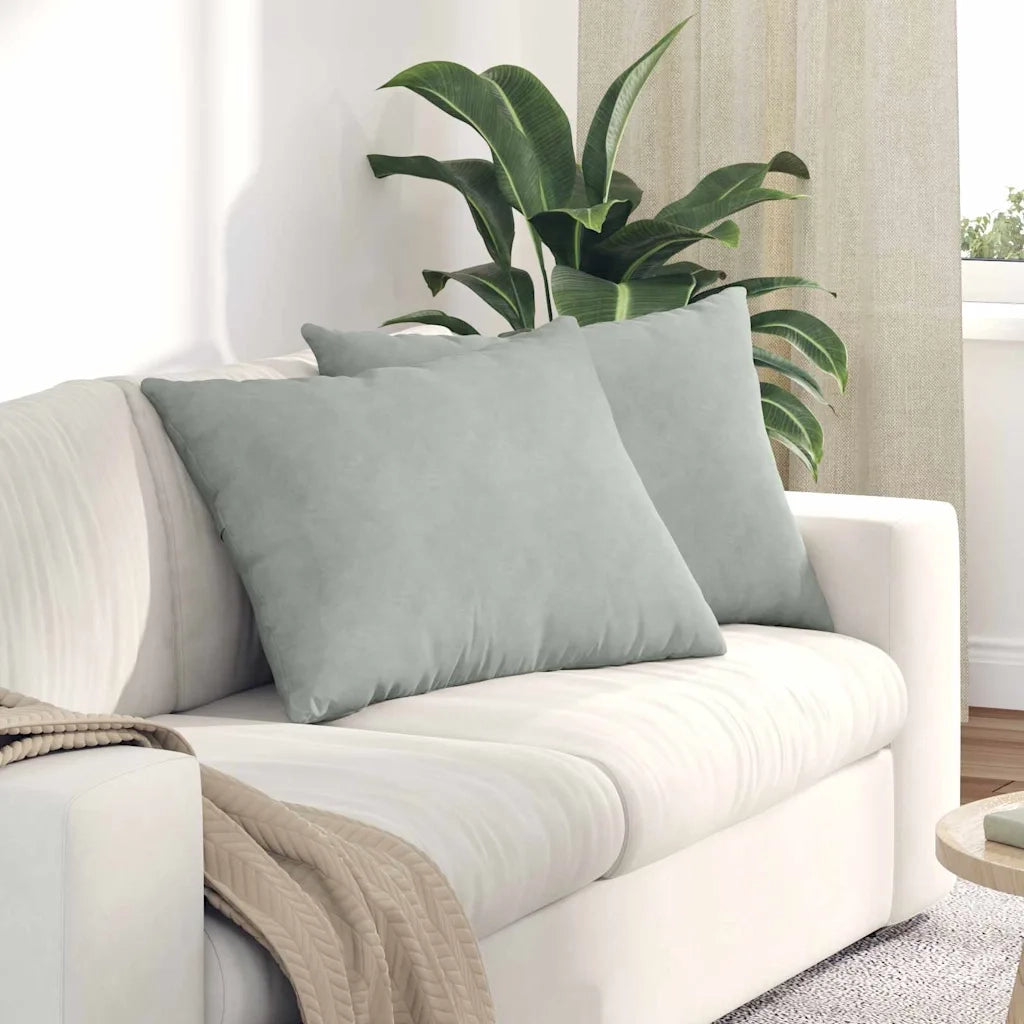 Cuscini da Divano 2 pcs Grigio chiaro 70 x 50 cm