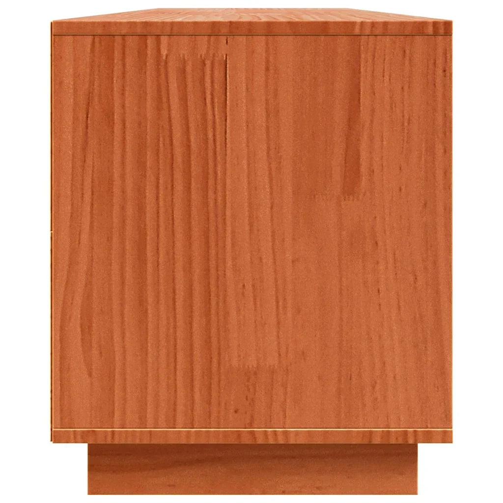 Mobile TV moderno e compatto con pratico vano contenitore 156 x 37 x 45 cm legno composito marrone 02_0052208