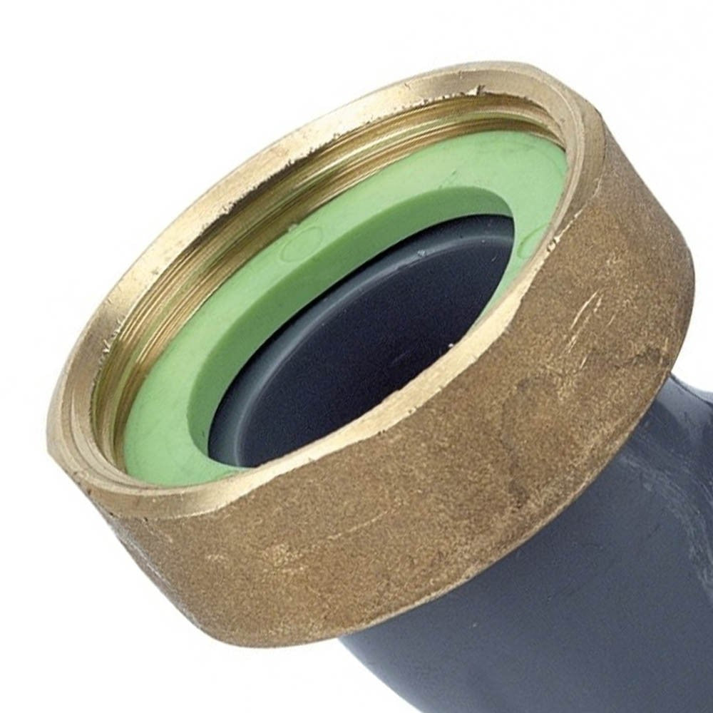 Raccordo curvo in pvc per attacco nicoll con dado