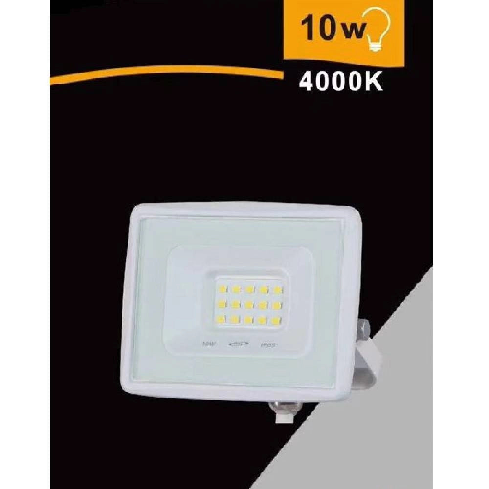 Trade Shop - Faretto Led Faro 10 Watt 900lm Ip65 Bianco Luce Calda Fredda Naturale Ek02-10w-b -