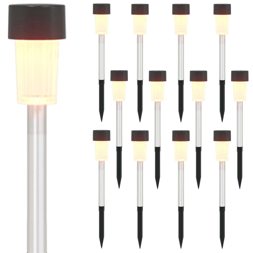Luci solari da esterno con picchetto 12 pcs Bianco caldo 42042710