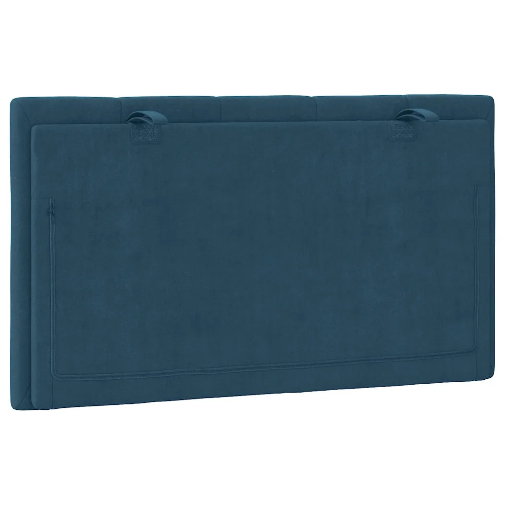 Cuscino Testiera Hanko Blu 90 cm in Velluto CFW4246761