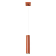 Lampada a sospensione MODENO ocra rossa tubo 30cm GU10