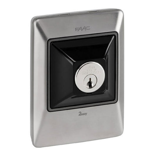 PULSANTE A CHIAVE E DI COMANDO INOX FAAC XK10 INOX 401044 AUTOMAZIONE ORIGINALE