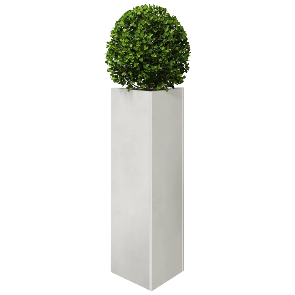 Fioriera | Cassetta per fiori | Vaso da Giardino Triangolare 30x26x75 cm in Acciaio Inox