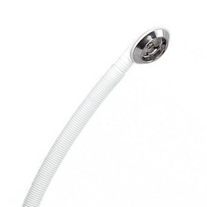 Colonna vasca semplice con tubo di collegamento corrugato in p.p.