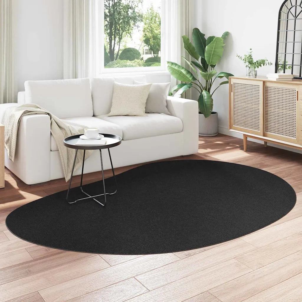 Tappeti per area HUARTE Nero 160 x 230 cm Poliestere 4103751