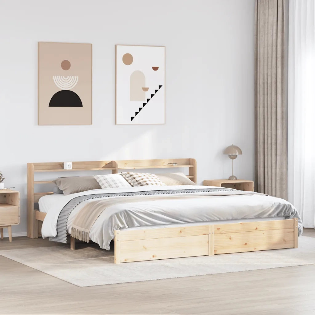 Giroletto con Testiera 180x200 cm Massello Pino