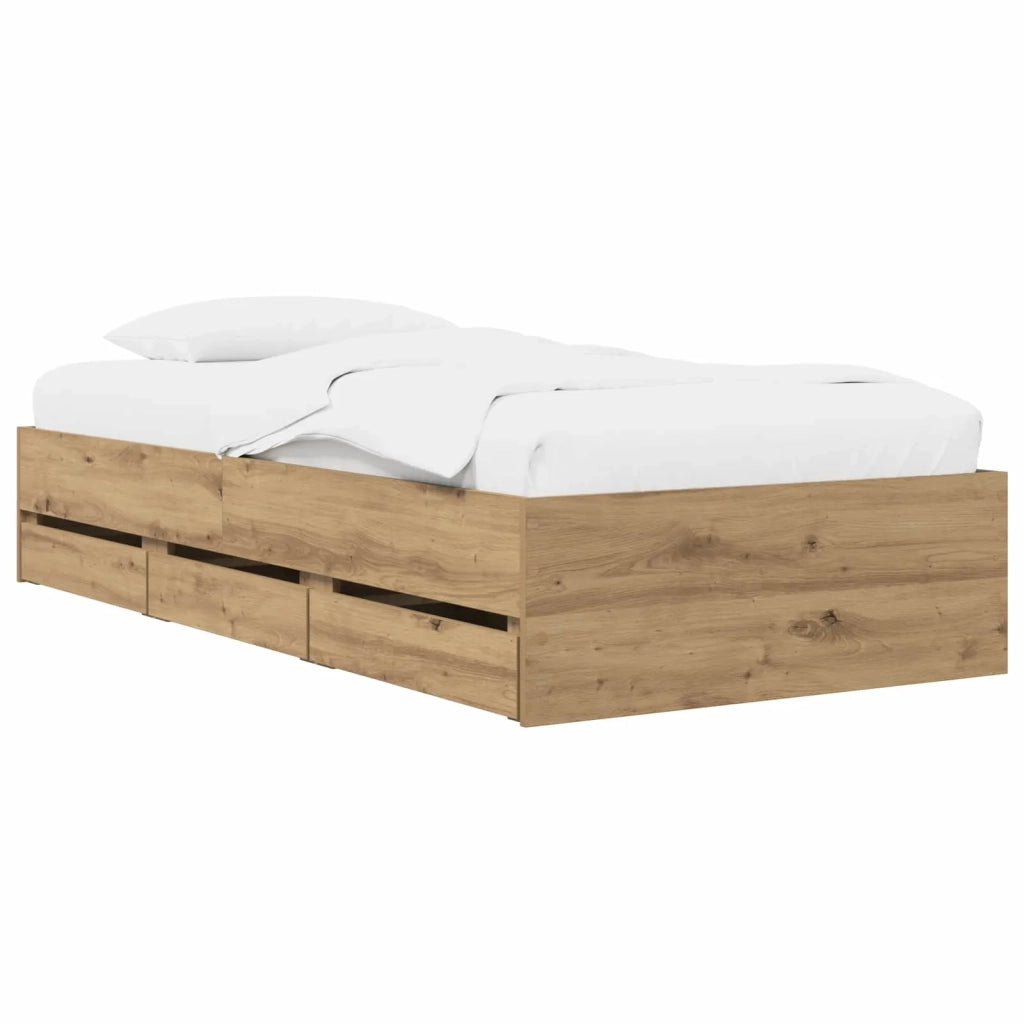 Telaio del letto con storage Rovere Artigianale 80 x 200 cm 3429612