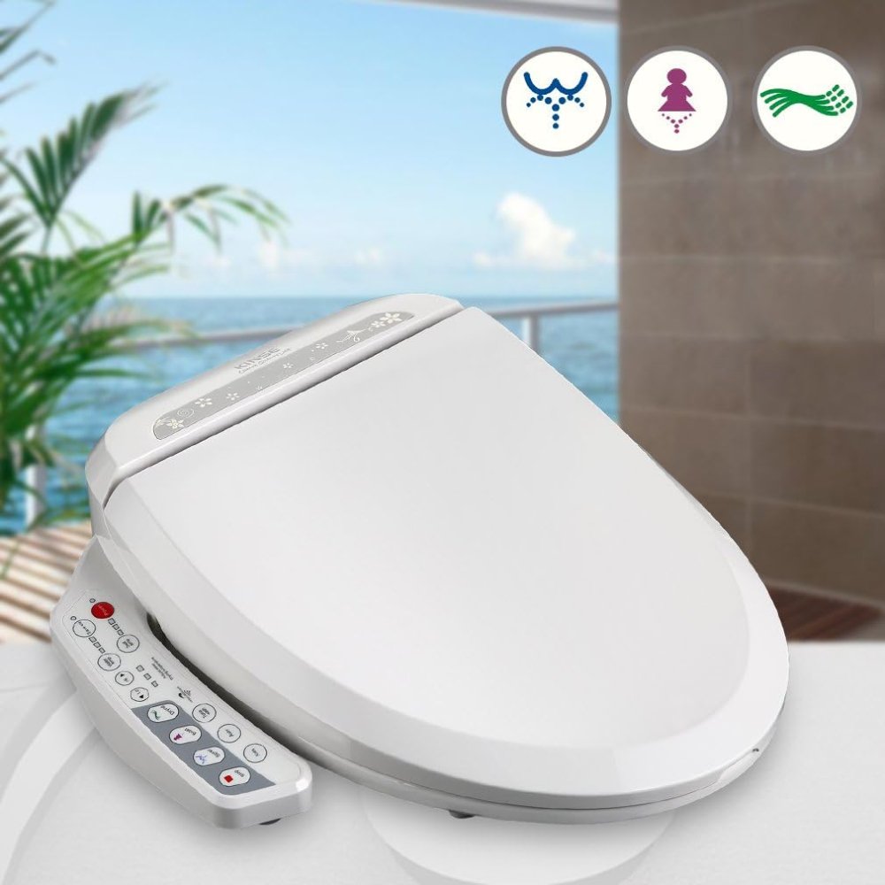 Kinse  asiento de inodoro blanco multifunci n autom tico con man