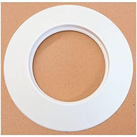 Rosone bianco in silicone dn 80 mm d. esterno 140 mm. canna fuma