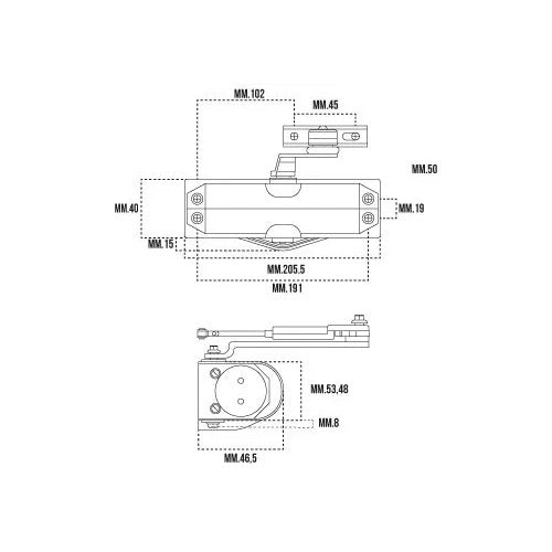 CHIUDIPORTA ISEO SENZA FERMO