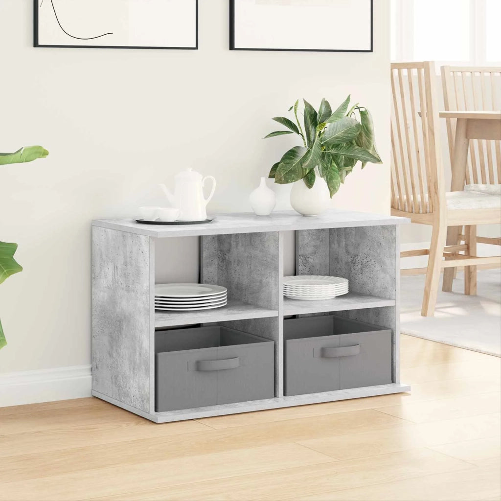 Supporto TV con cassetto-Credenza per TV-Mobile TV Grigio cemento 79 x 40 x 48 cm