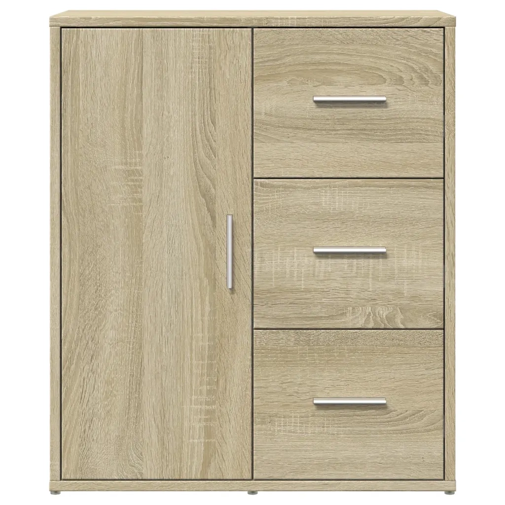 Credenza Rovere Sonoma 60x31x70 cm in Legno Multistrato