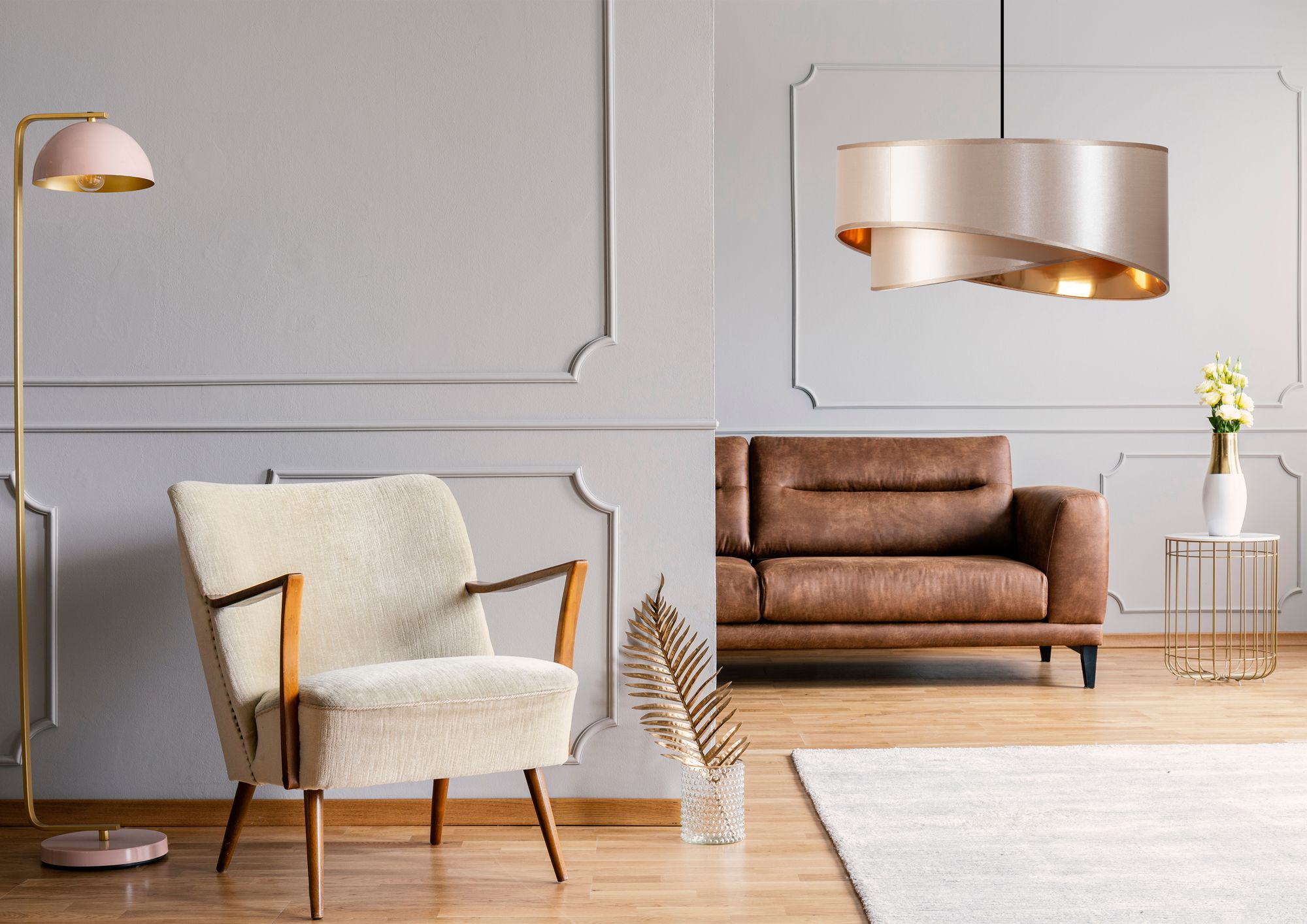 Lampada Pensile Beige Gold 50cm APP970-1CP