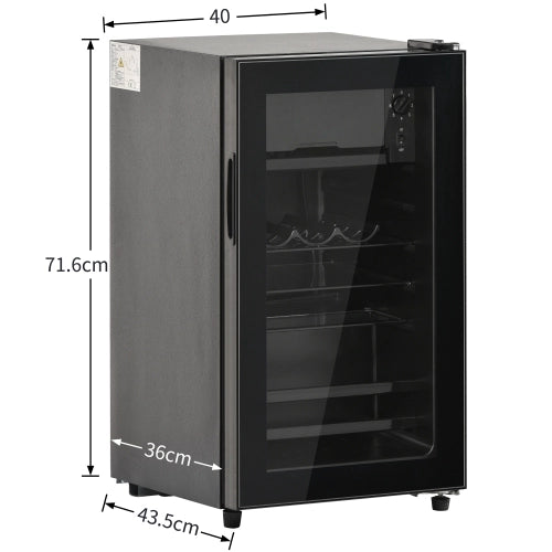 Mini frigorifero; congelatore; volume totale 76L; freezer 6L; compartimento frigorifero 70L; basso rumore; sistema di raffreddamento a compressore; efficiente energeticamente; mensole regolabili; nero