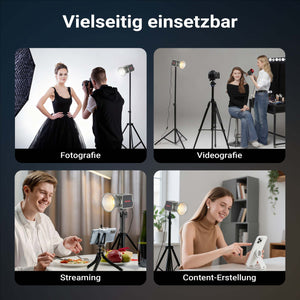 Multiblitz MB-PL Luce led portatile per fotografia 60W, Bicolore con temperatura da 2700K a 6500K, Batteria ricaricabile USB