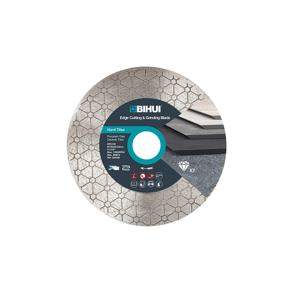 Bihui disco diamantato corona continua per bordi h25 mm mod. dpe125