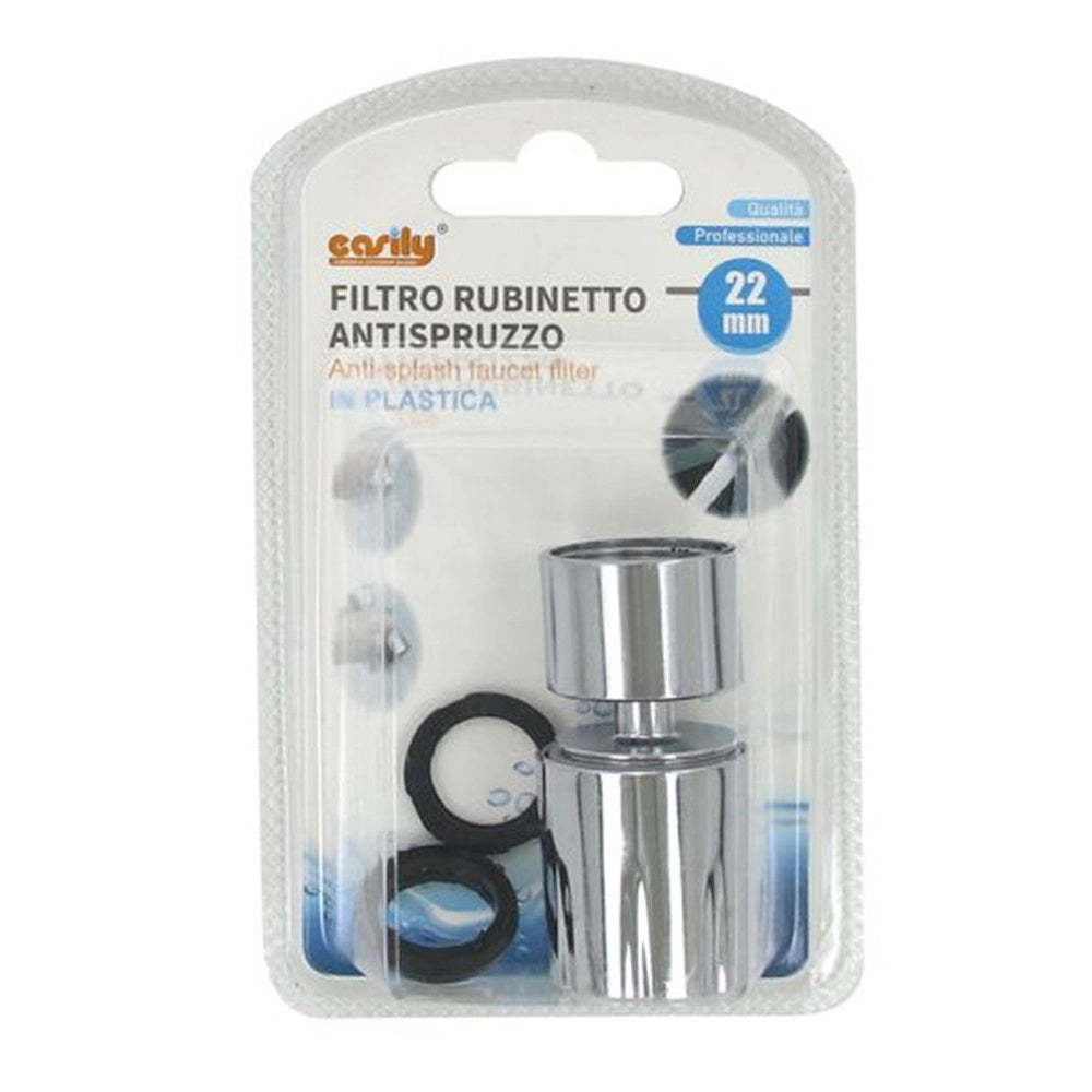 Trade Shop - Filtro Aeratore Rompigetto Prolunga Rubinetto Antispruzzo In Plastica Da 22 Mm 87976 -