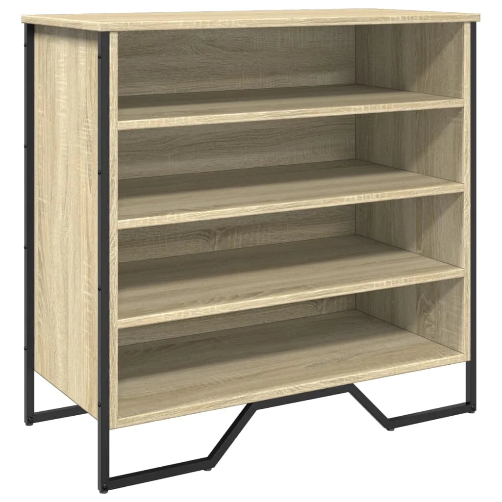 Scarpiera mobile contenitore per scarpe mobile per ingresso/corridoio/soggiorno design Sonoma 80 x 38 x 78 cm legno ingegnerizzato marrone 02_0021736